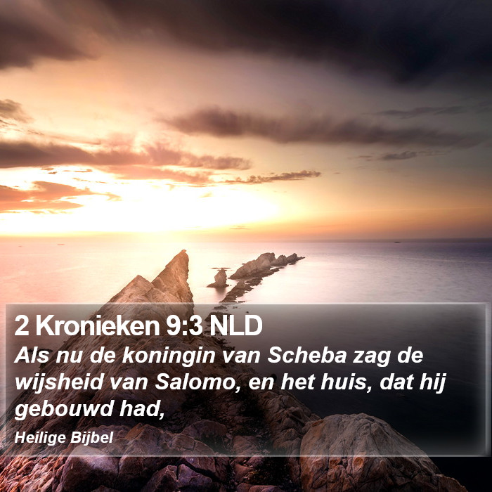 2 Kronieken 9:3 NLD Bible Study