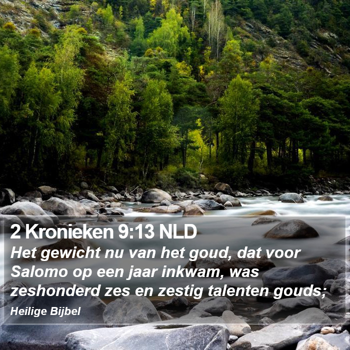 2 Kronieken 9:13 NLD Bible Study