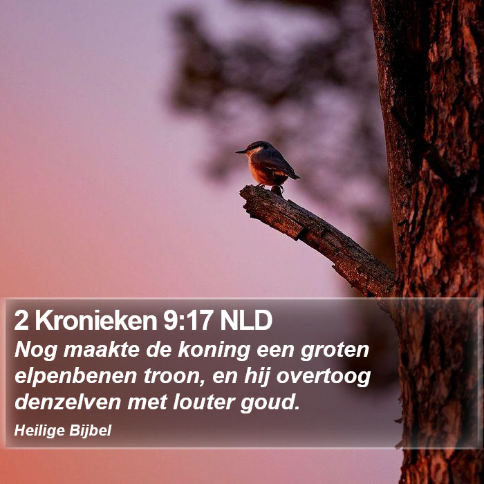 2 Kronieken 9:17 NLD Bible Study