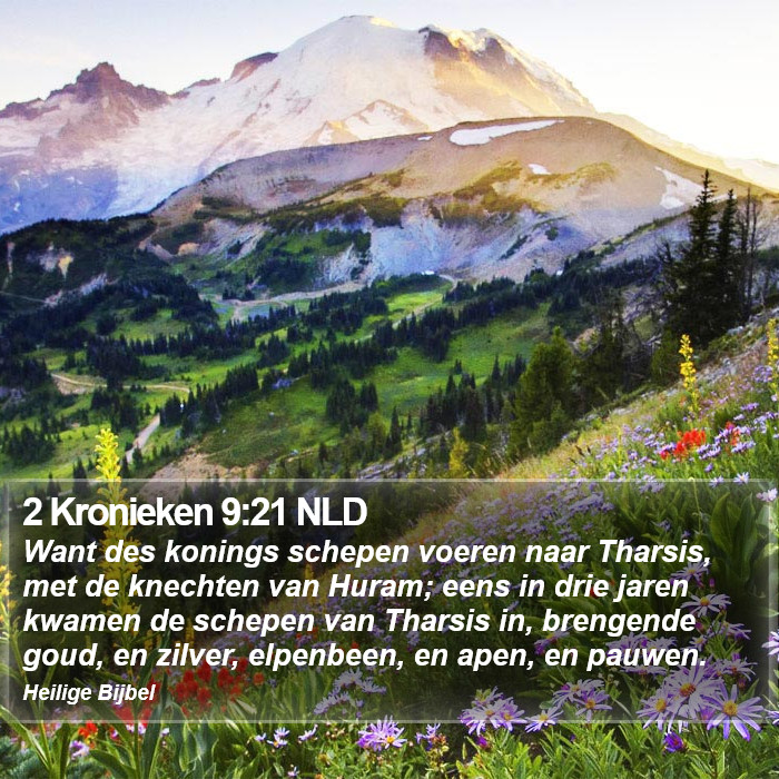 2 Kronieken 9:21 NLD Bible Study