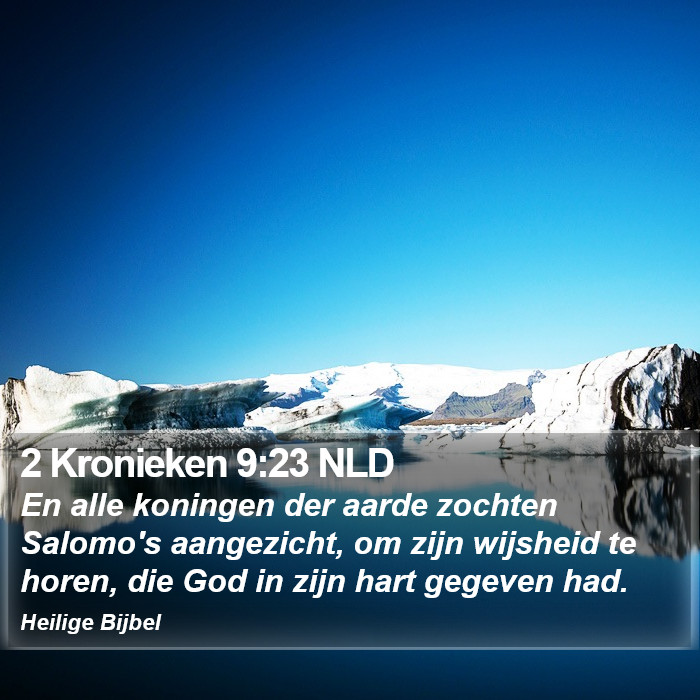 2 Kronieken 9:23 NLD Bible Study