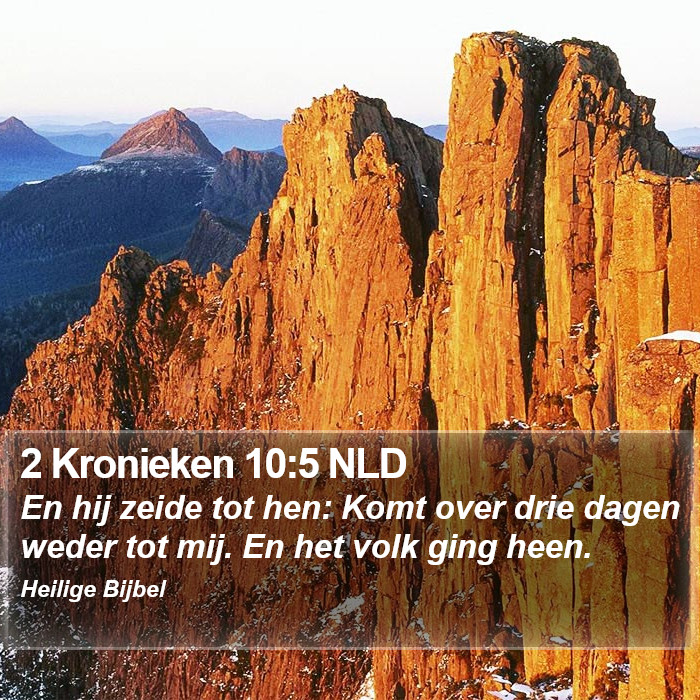 2 Kronieken 10:5 NLD Bible Study