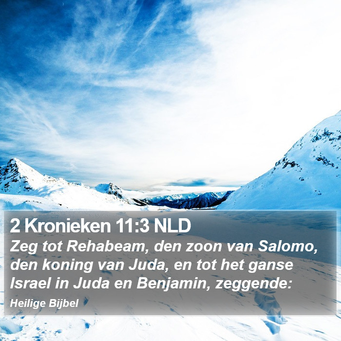 2 Kronieken 11:3 NLD Bible Study