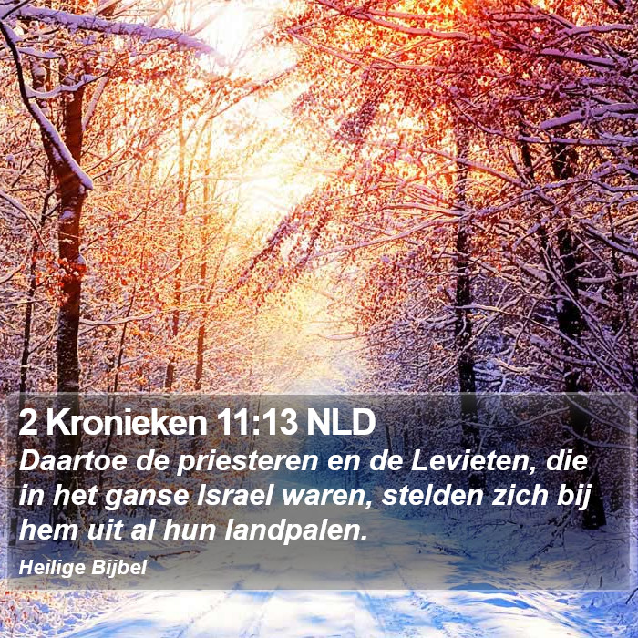 2 Kronieken 11:13 NLD Bible Study