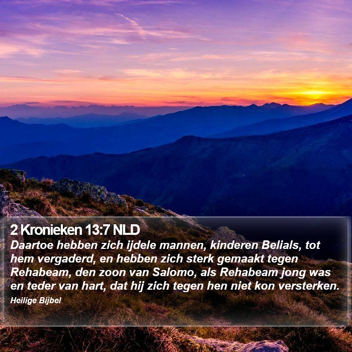 2 Kronieken 13:7 NLD Bible Study