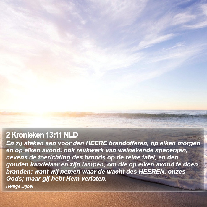 2 Kronieken 13:11 NLD Bible Study