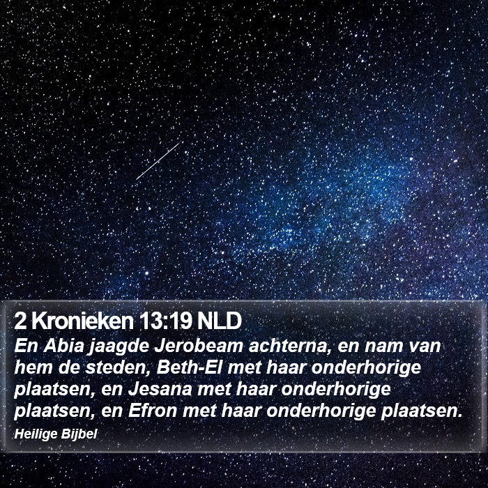 2 Kronieken 13:19 NLD Bible Study