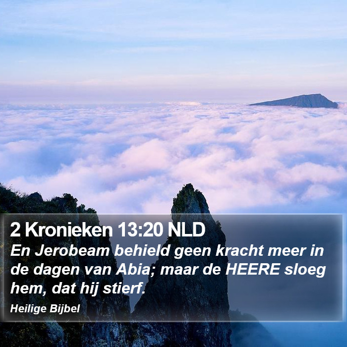 2 Kronieken 13:20 NLD Bible Study