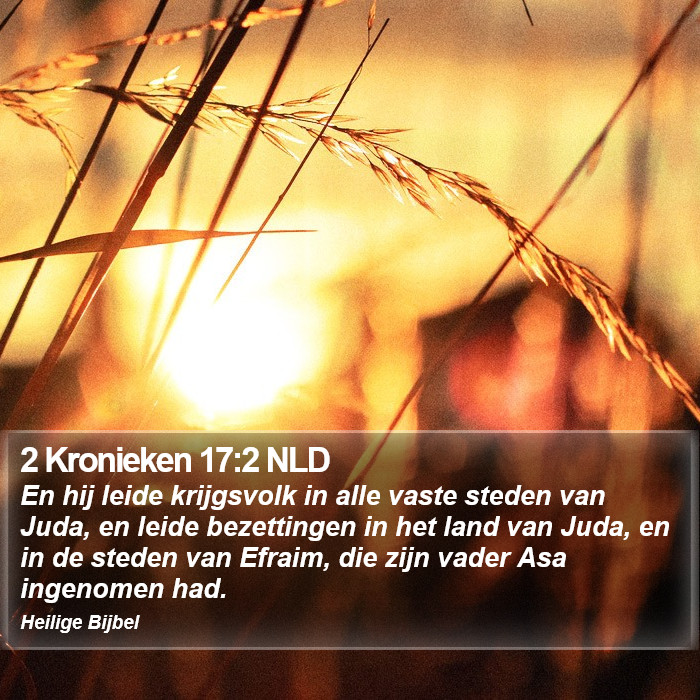 2 Kronieken 17:2 NLD Bible Study