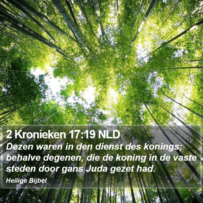 2 Kronieken 17:19 NLD Bible Study