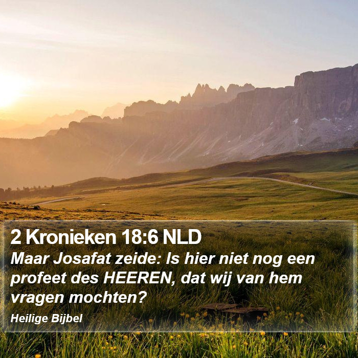 2 Kronieken 18:6 NLD Bible Study