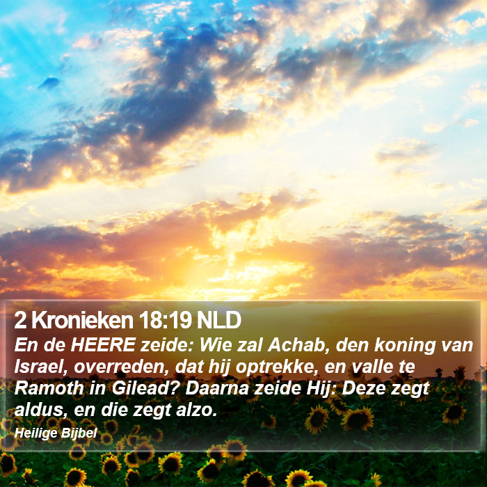 2 Kronieken 18:19 NLD Bible Study