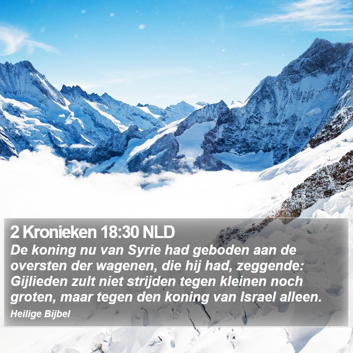 2 Kronieken 18:30 NLD Bible Study