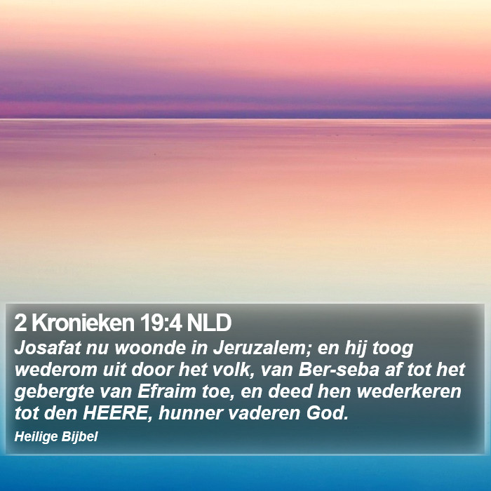 2 Kronieken 19:4 NLD Bible Study