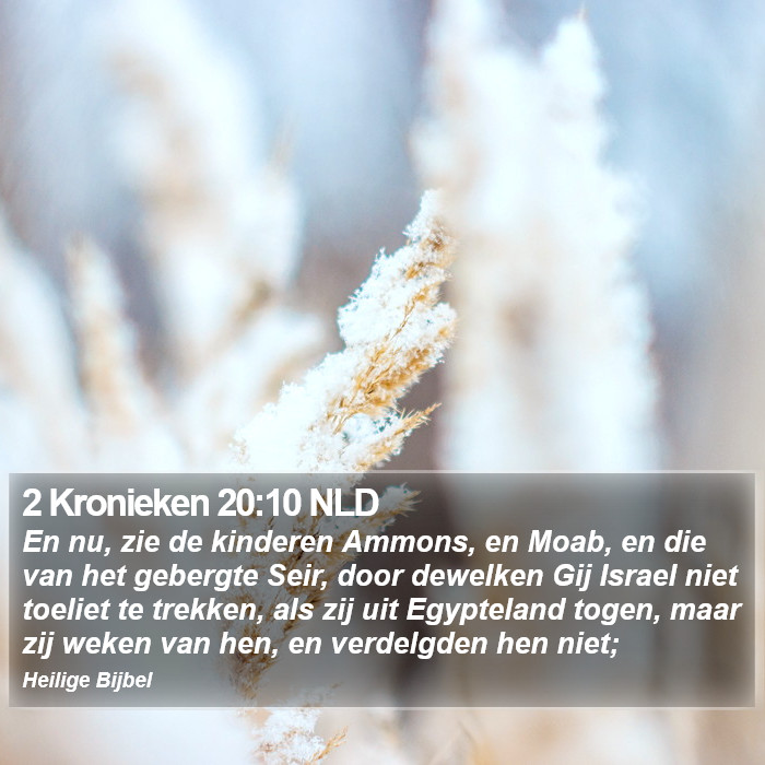 2 Kronieken 20:10 NLD Bible Study