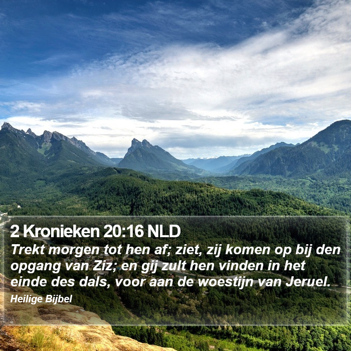 2 Kronieken 20:16 NLD Bible Study