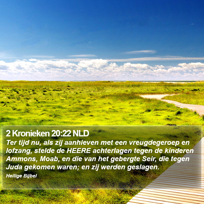 2 Kronieken 20:22 NLD Bible Study