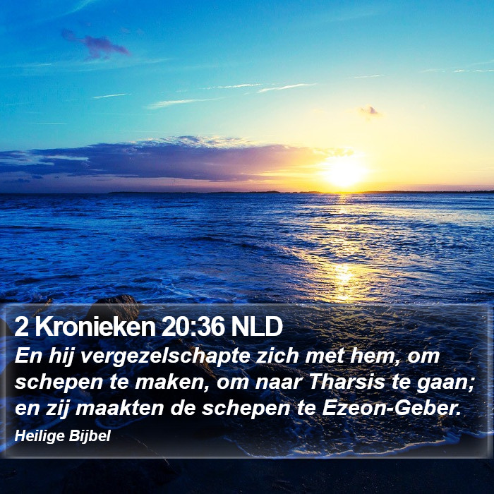 2 Kronieken 20:36 NLD Bible Study