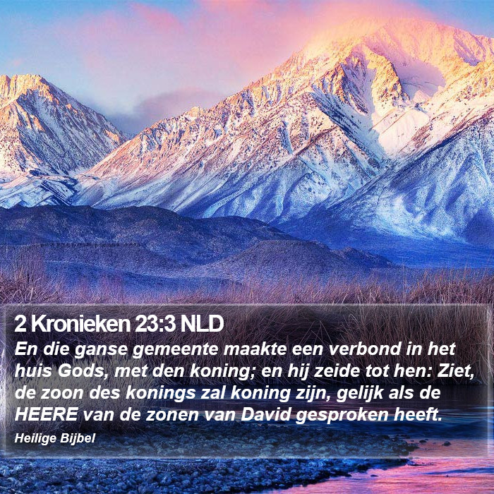 2 Kronieken 23:3 NLD Bible Study