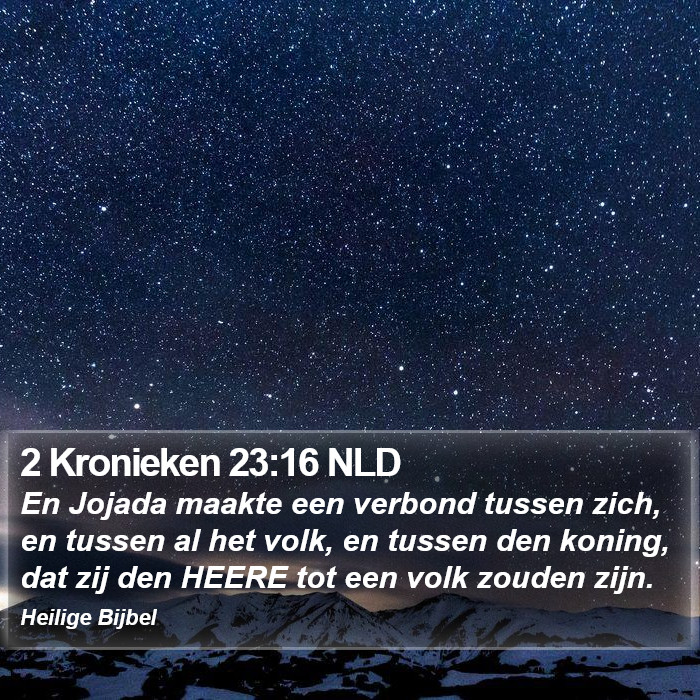 2 Kronieken 23:16 NLD Bible Study