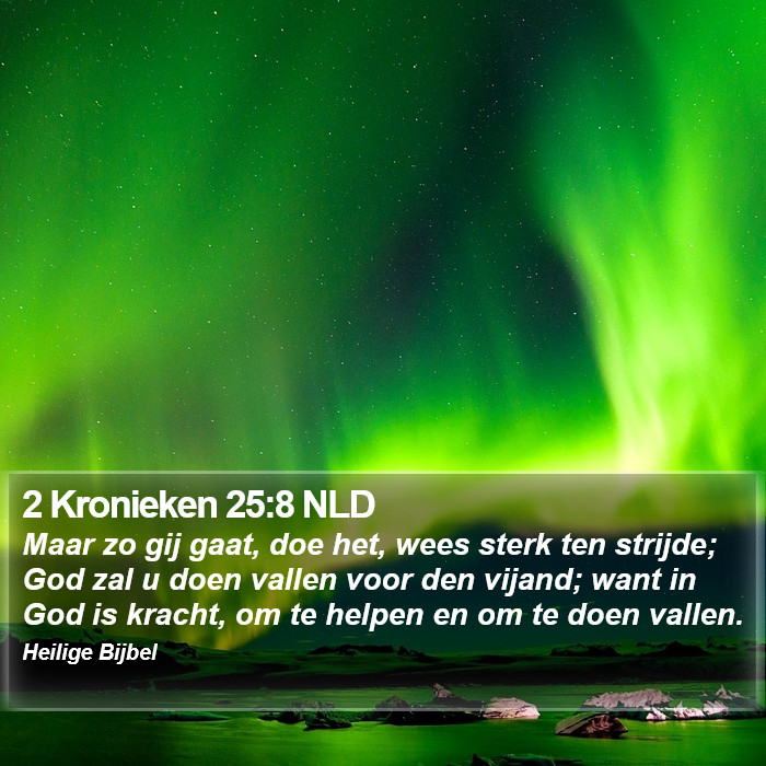 2 Kronieken 25:8 NLD Bible Study