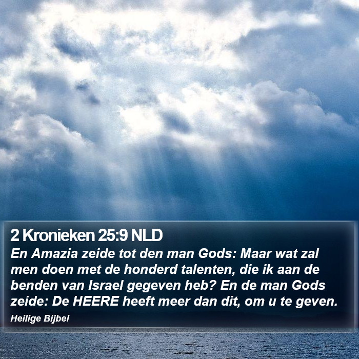 2 Kronieken 25:9 NLD Bible Study