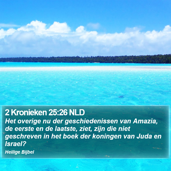 2 Kronieken 25:26 NLD Bible Study