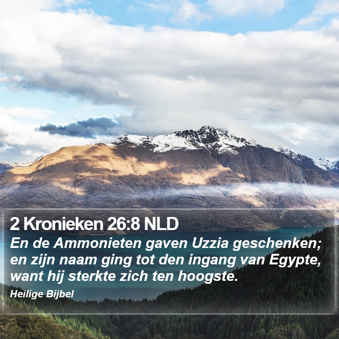 2 Kronieken 26:8 NLD Bible Study