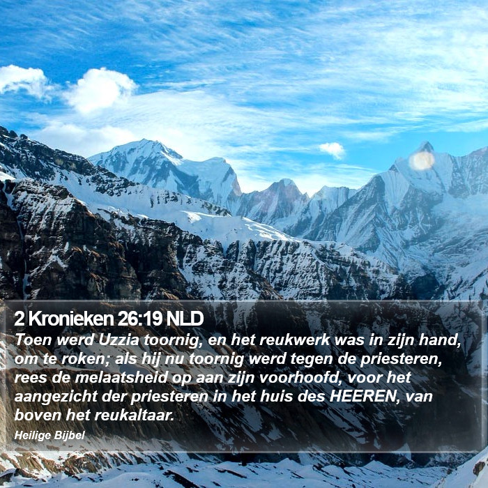 2 Kronieken 26:19 NLD Bible Study