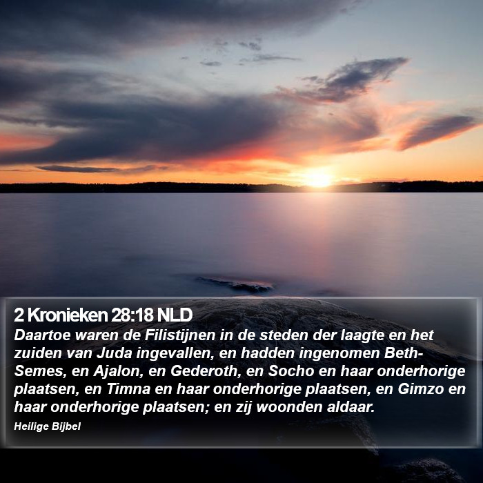 2 Kronieken 28:18 NLD Bible Study