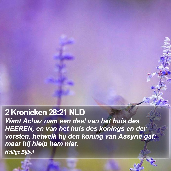 2 Kronieken 28:21 NLD Bible Study