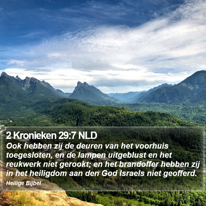 2 Kronieken 29:7 NLD Bible Study