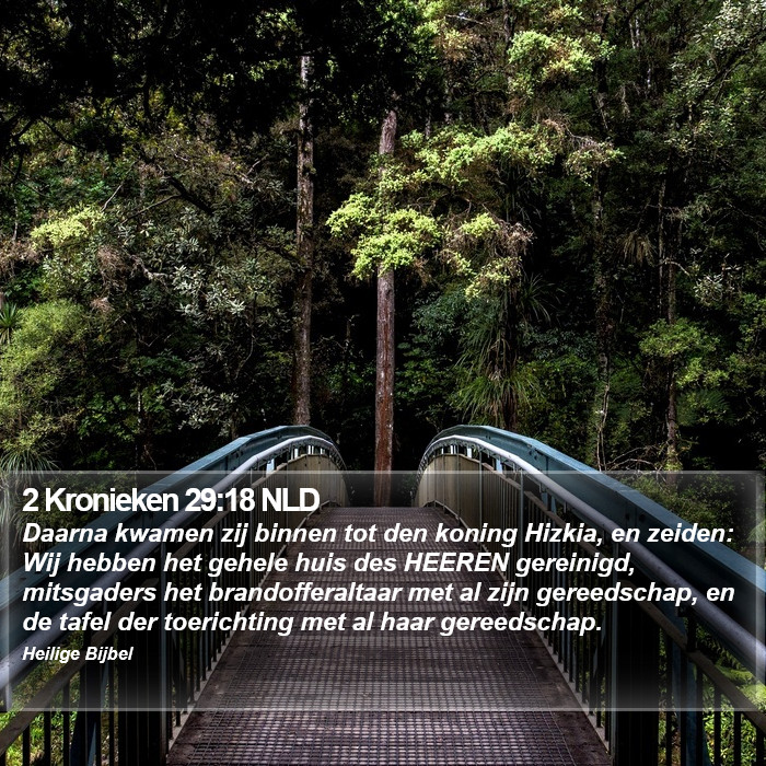 2 Kronieken 29:18 NLD Bible Study