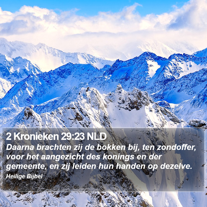 2 Kronieken 29:23 NLD Bible Study