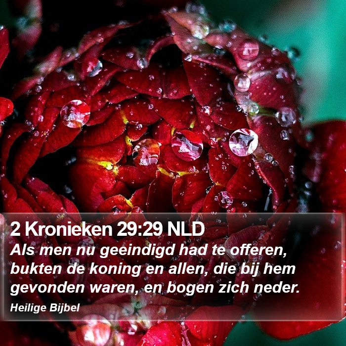 2 Kronieken 29:29 NLD Bible Study