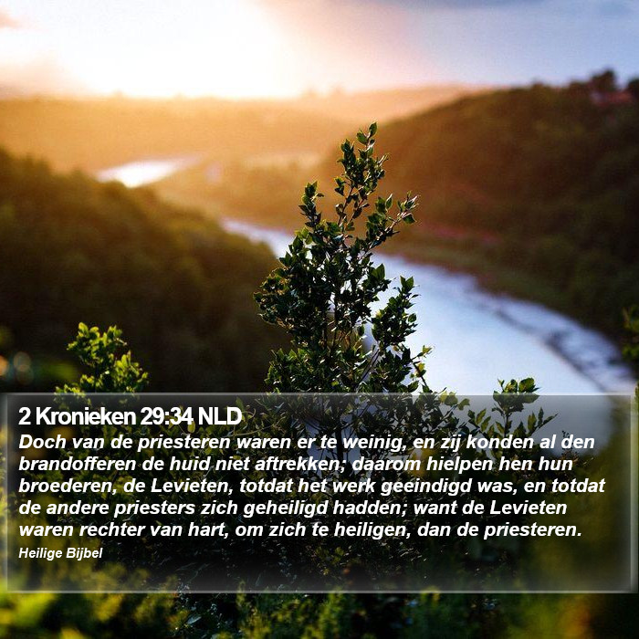 2 Kronieken 29:34 NLD Bible Study