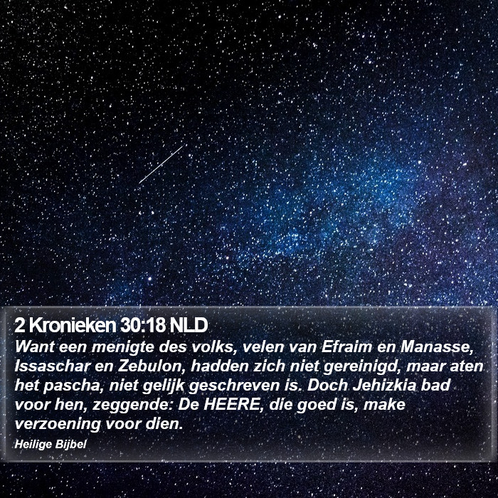 2 Kronieken 30:18 NLD Bible Study