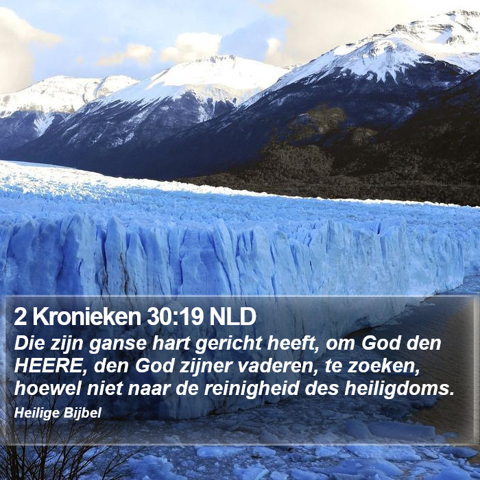 2 Kronieken 30:19 NLD Bible Study