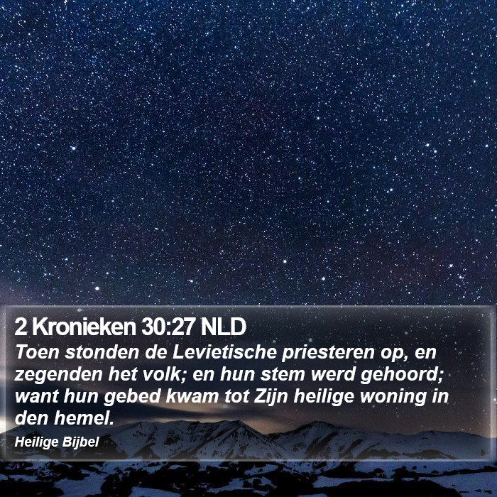 2 Kronieken 30:27 NLD Bible Study