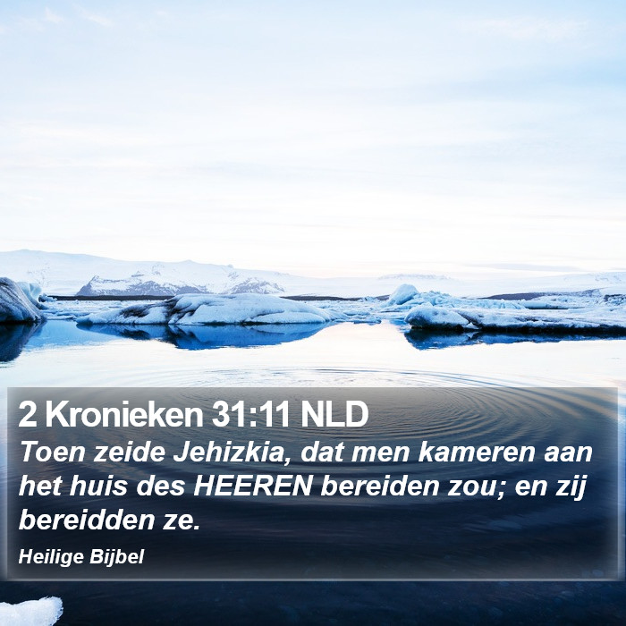 2 Kronieken 31:11 NLD Bible Study