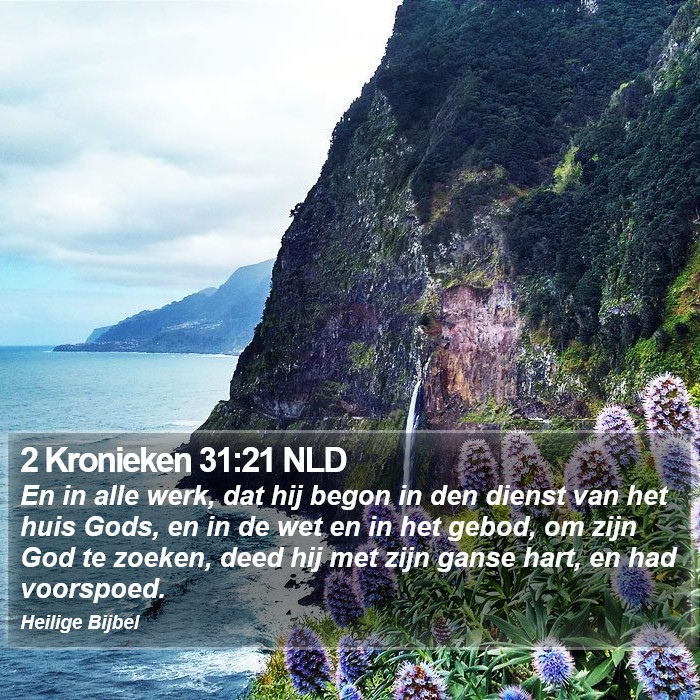 2 Kronieken 31:21 NLD Bible Study