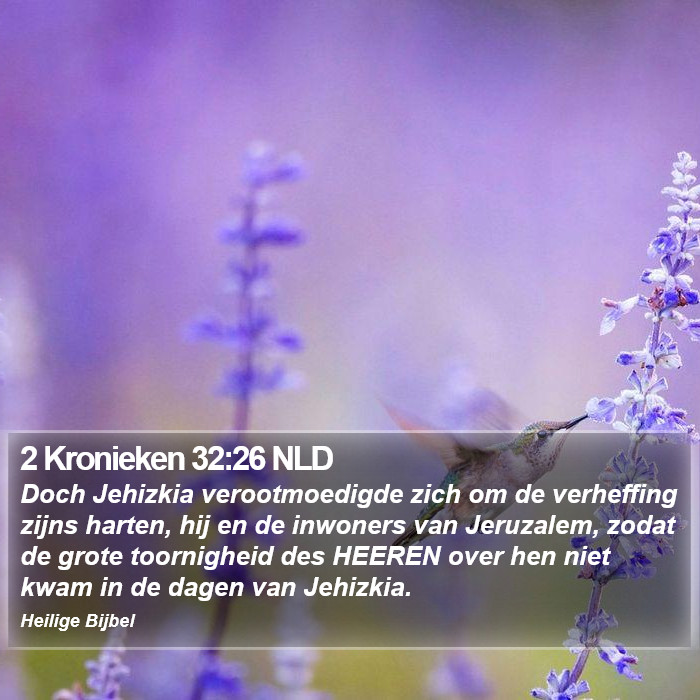 2 Kronieken 32:26 NLD Bible Study