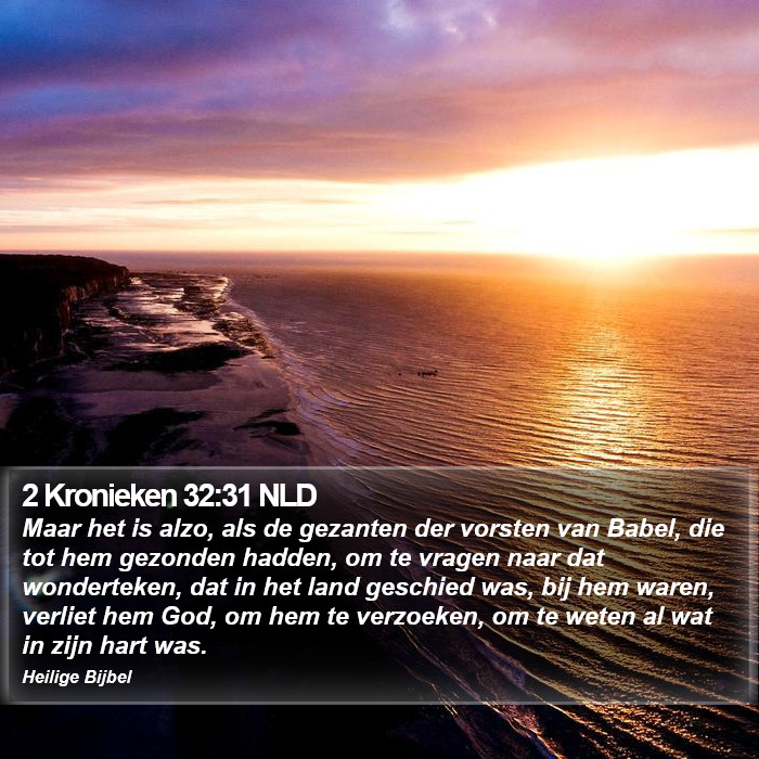 2 Kronieken 32:31 NLD Bible Study