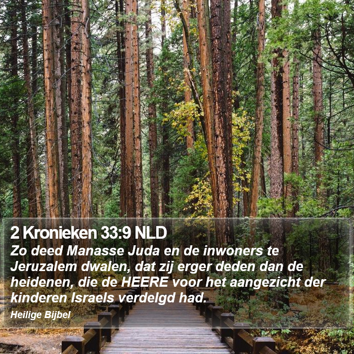 2 Kronieken 33:9 NLD Bible Study