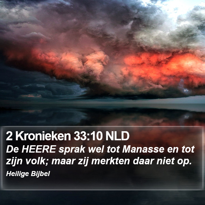 2 Kronieken 33:10 NLD Bible Study