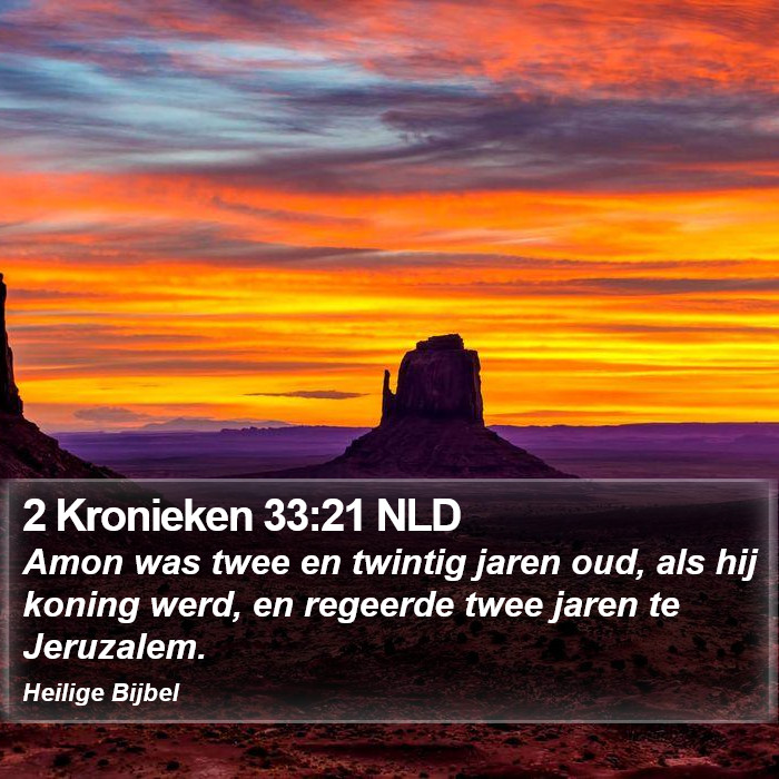 2 Kronieken 33:21 NLD Bible Study