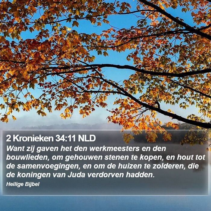 2 Kronieken 34:11 NLD Bible Study