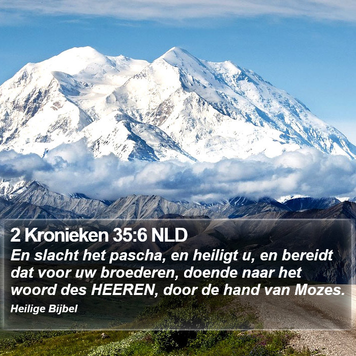 2 Kronieken 35:6 NLD Bible Study