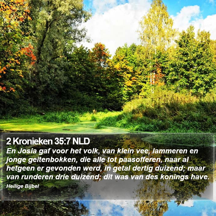 2 Kronieken 35:7 NLD Bible Study