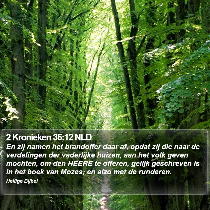 2 Kronieken 35:12 NLD Bible Study